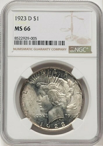 1923-D 平和ドル NGC MS66｜WORLD RESOURCE【KING店】