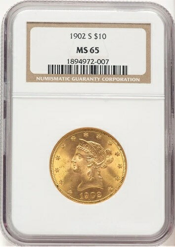 1902-S $10 リバティ イーグル NGC MS65 (780078102)｜WORLD RESOURCE【KING店】