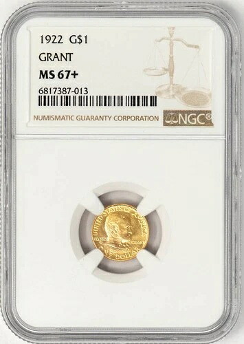 1922年 グラント金貨 MS67+ NGC 948252-1|WORLD RESOURCE【KING店】