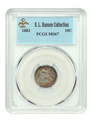 1883 10C PCGS MS67 ex: D.L. ハンセン