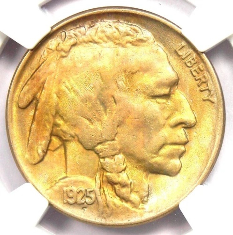 1925 年バッファロー ニッケル 5C コイン - NGC MS67 認定 - 希少グレード - 価値 4,250 ドル!|WORLD RESOURCE【KING店】