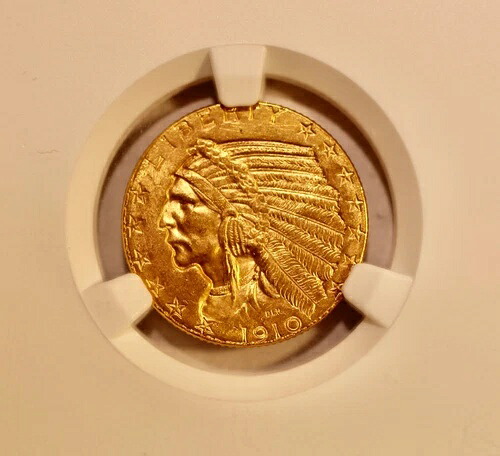 1910年 5ドル金貨 インディアンハーフイーグル MS 64 NGC|WORLD RESOURCE【KING店】