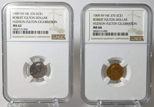 1909年 ロバート・フルトン ドルセット NGC MS66/62｜WORLD RESOURCE【KING店】