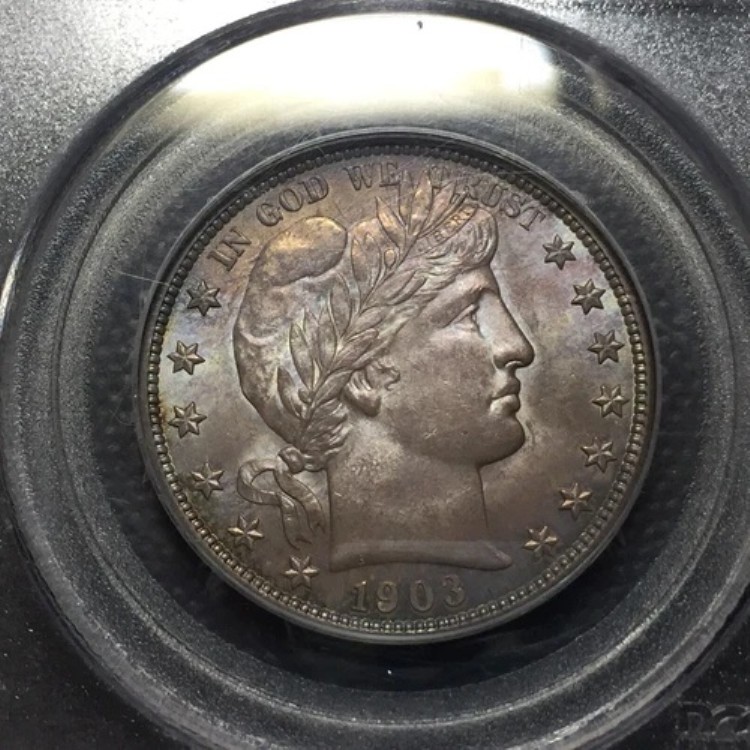 PCGS MS-64 CAC グリーン 1903-S バーバー ハーフ ドル ロー ポップ。｜WORLD RESOURCE【KING店】