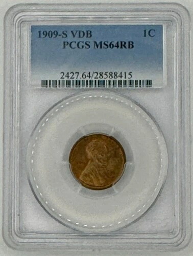 1909-S VDB リンカーン セント PCGS MS64RB レッドブラウン 08XXEB25 896,665円