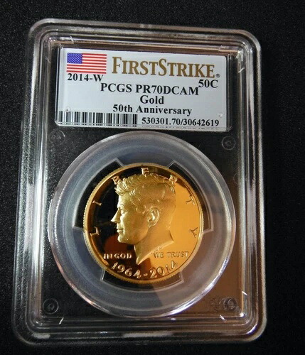 2014-W ジョン・F・ケネディ記念ファーストストライク50周年記念PR70ゴールド PCGS｜WORLD RESOURCE【KING店】