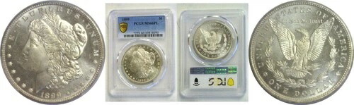 1899年 1ドル モルガン・ダラー PCGS MS-66 PL