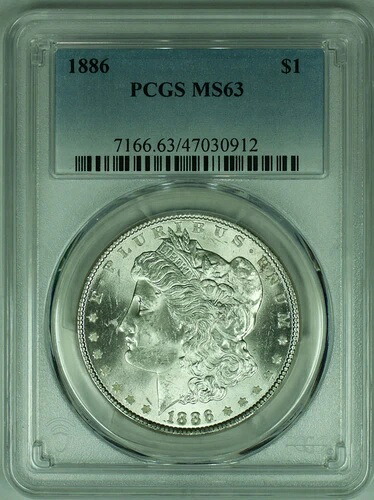 1886年 モルガン銀貨 PCGS MS-63 (39セント)｜WORLD RESOURCE【KING店】
