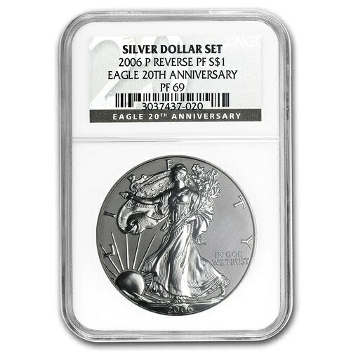 2006-P リバースプルーフ シルバーイーグル PF-69 NGC (20周年記念)|WORLD RESOURCE【KING店】