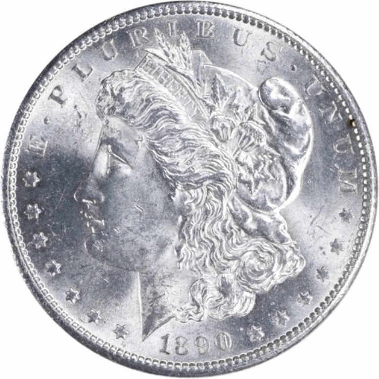 1890-S モルガン銀貨 チョイス BU 未認定 #623|WORLD RESOURCE【KING店】