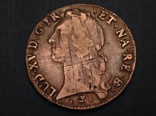 - フランス 1766年 ルイ15世 銀貨1枚 エキュ - ポー造幣局