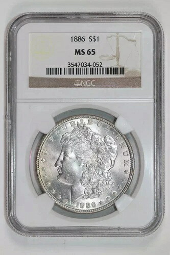 1886年モルガン・ダラー MS65