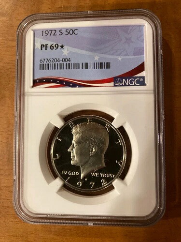 1972年 S ケネディ ハーフ ドル 50 セント NGC PF69 ? ? STAR レア プルーフ ? ?