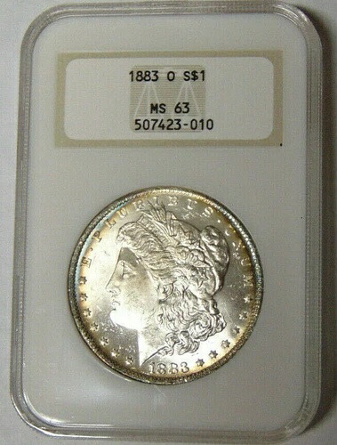NGC MS63 1883-O モルガン銀貨 ニューオーリンズ造幣局 ファッティホルダー #507423-010
