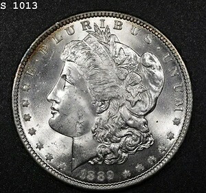 1889年 モルガン銀貨「GEM BU」*1点目以降は送料無料*
