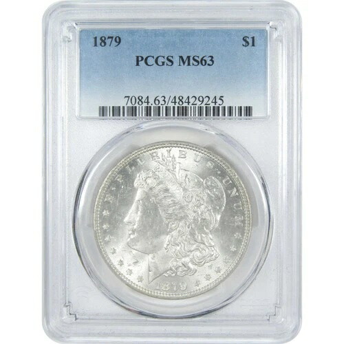 1879年 モルガン・ダラー MS 63 PCGS シルバー 1ドル 未流通コイン SKU:I15373