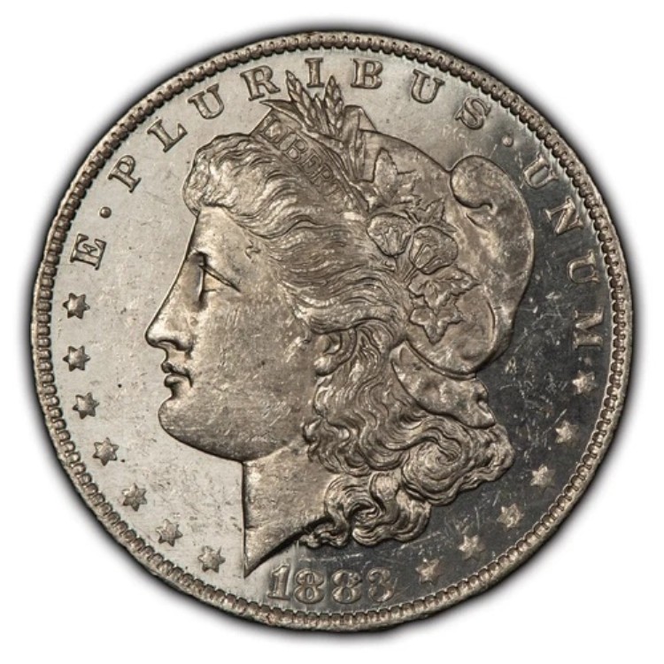 1883-O 1ドルモルガン銀貨 - プルーフ級の堅牢な鏡 - BU - SKU-B3495 84,700円