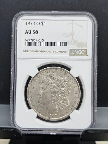 1879 O $1 AU58 モルガン銀貨 # 615