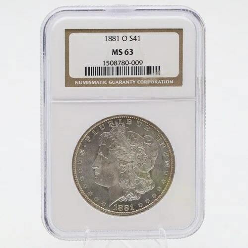 1881 O S41 モルガン・ダラー MS63 NGC 90% シルバー ニューオーリンズ 84,700円