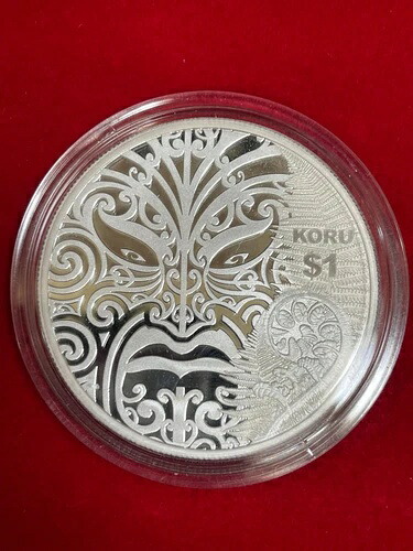 ニュージーランド 2013年 1オンス 銀貨プルーフ - マオリ美術 - Koru COA