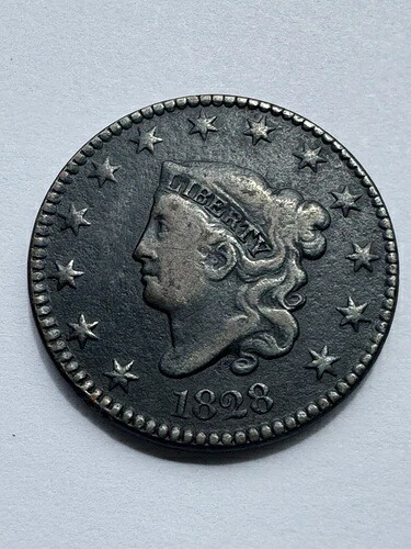 1828年コロネットヘッド・ラージセント ? 初期のアメリカ銅貨の典型