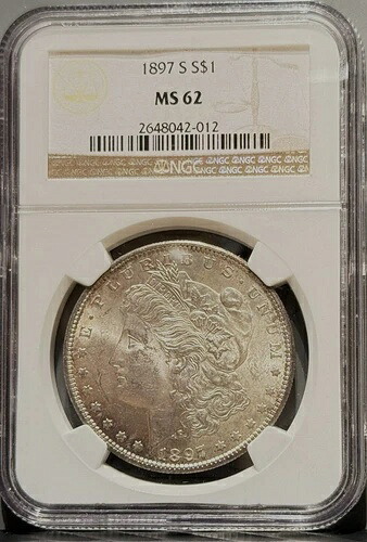 1897-S モルガン・ダラー NGC認定 MS62