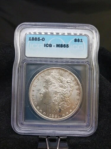 1885 O ICG MS65 モルガン銀貨