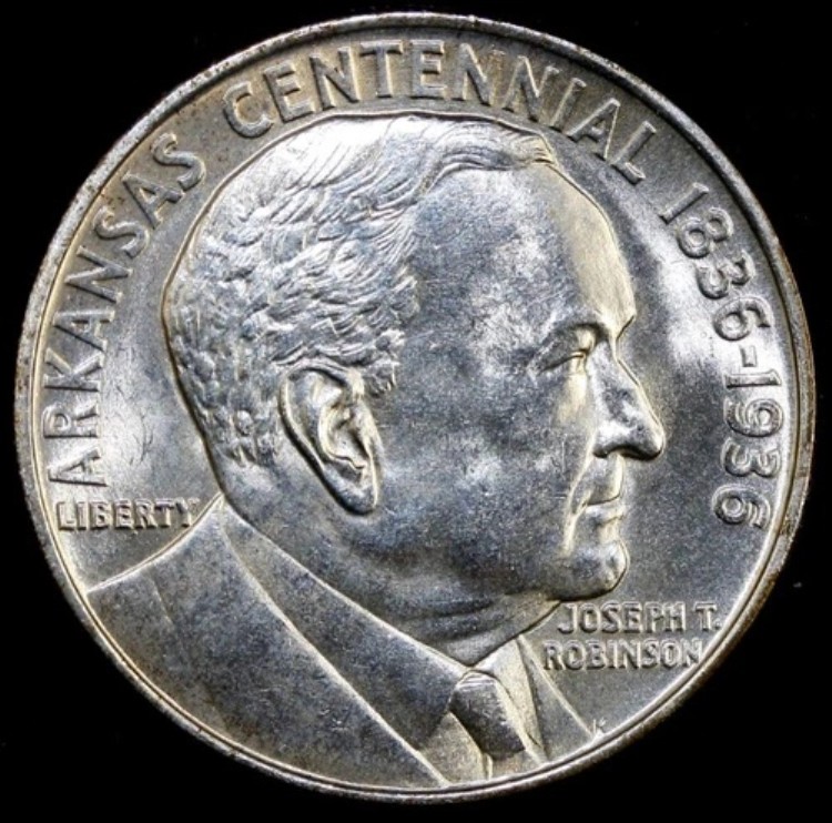 1936年 ロビンソン記念銀貨ハーフドル チョイス BU 未流通 US#135