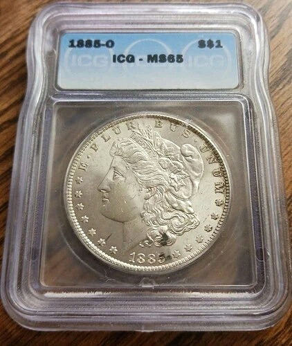 1885-O ICG MS65 モルガン銀貨