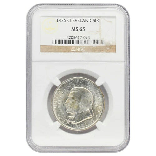 1936年クリーブランド記念ハーフドル MS65 NGC