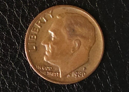 楽天市場】1983-P ルーズベルト リバティ、10セント硬貨、オフセンター