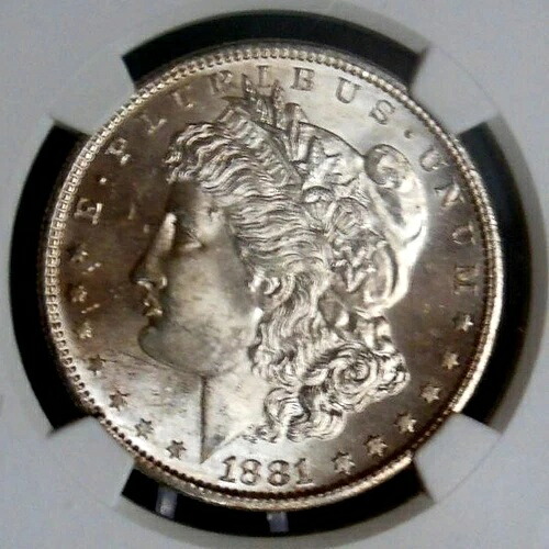 1881-S モルガン銀貨 ? NGC認定 MS64+ ? ニアジェムプラスグレード ? PQ++