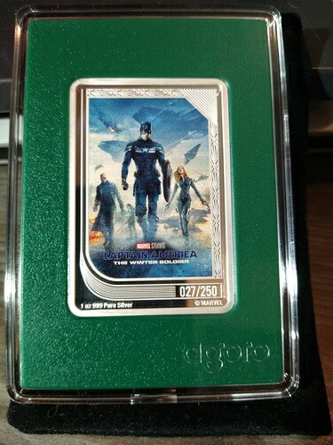 2025 アゴロ マーベル インフィニティ トレーディングコイン キャプテン・アメリカ 27/250 1オンス .999 シルバー