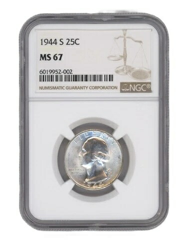 1944 S GW 25C、NGC MS-67、NGC-6019952-002