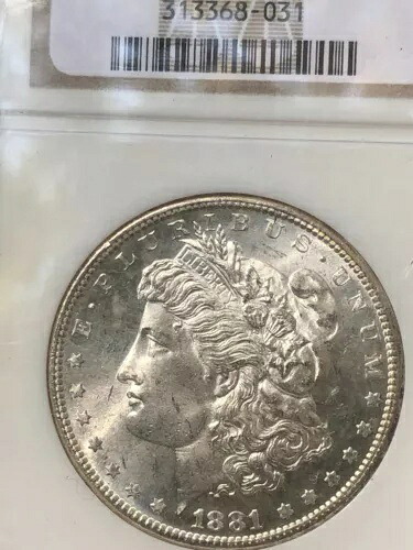 1881 S モーガン NGC MS 64