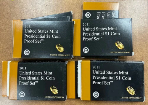2011年大統領ドルプルーフセット オリジナルボックス＆COA 卸売ロット 10枚