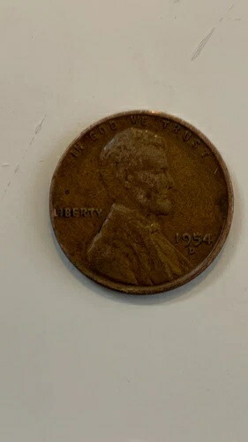 1954年 Dリンカーン小麦1ペニー硬貨