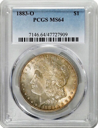 アメリカ シルバー モルガン 1ドル 1883-O PCGS: MS64 #C515