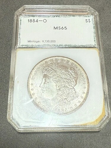 1884年 O モルガン シルバー ダラー ハイグレード ニューオーリンズ造幣局 米国コイン 90%