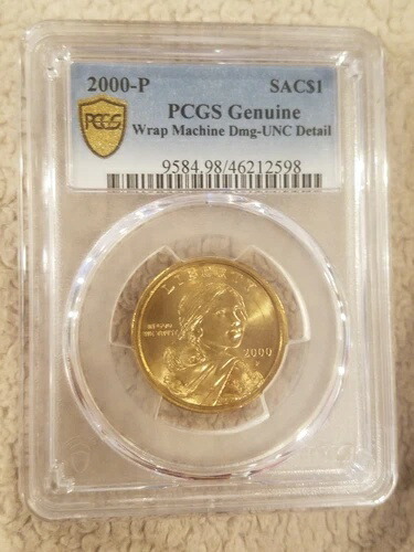 1ドル サカガウィア 2000 P コイン PCGS 純正ラップマシンダメージ 未流通 証明書 5598 84,700円