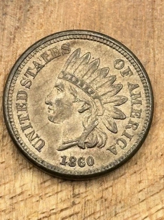 1860年インディアンヘッドセントペニー #6305 84,700円