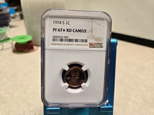 1974年 S リンカーン セント プルーフ 1C PF67* スター RD カメオ レッド NGC 67