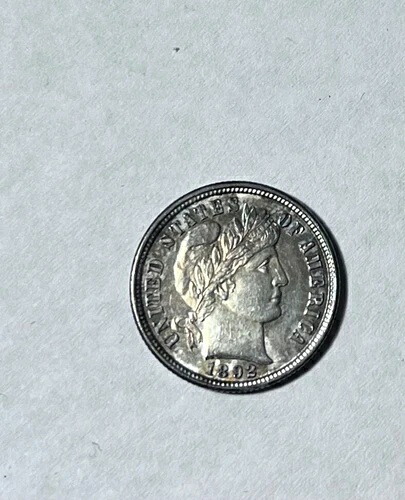 1892年バーバーダイムBu
