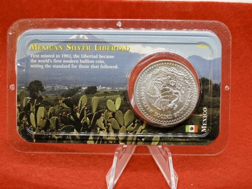 1993年 メキシコ リベルタッド 1オンス .999 シルバーコイン リトルトンホルダー入り - チョイス アンクル 84,700円