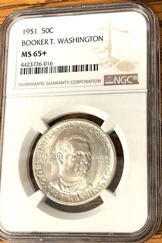 1951年 B.T. ワシントン ハーフドル、NGC MS65+
