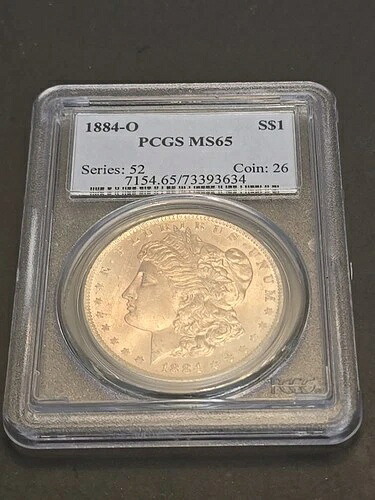 1884-O 1ドル モルガン・ダラー PCGS MS 65