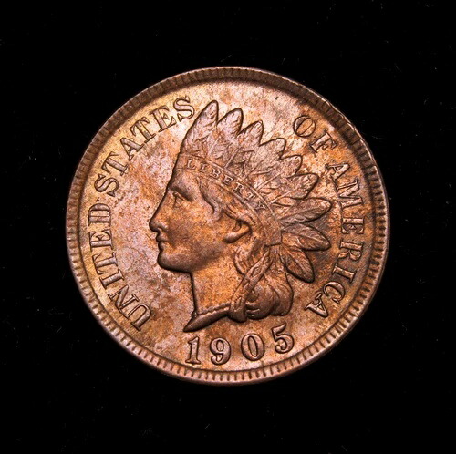 1905年インディアンヘッドセントMS+++