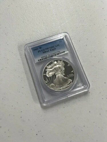 2001年 (W) シルバーイーグル -PCGS PR70 DCAM- (E-7)