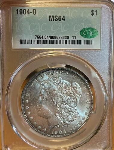 1904-O CAC MS64 モルガン銀貨