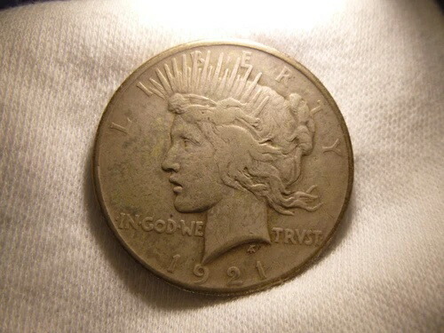 1921年平和ドルキーデート高浮き彫り